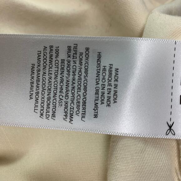 POLO by RALPH LAUREN Size M Beige Cotton Beaded Jacket - Picture 5 of 6